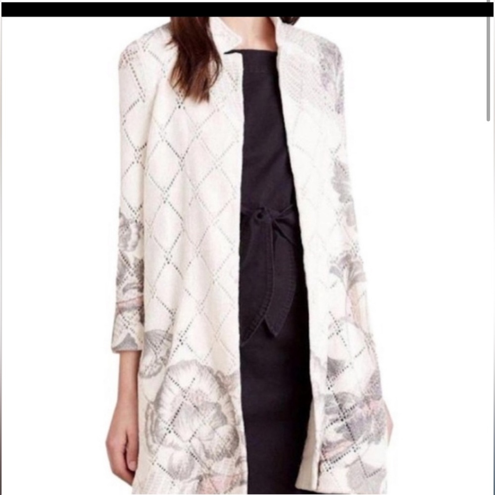 Anthropologie Knitted & Knotted Sweater Blazer
